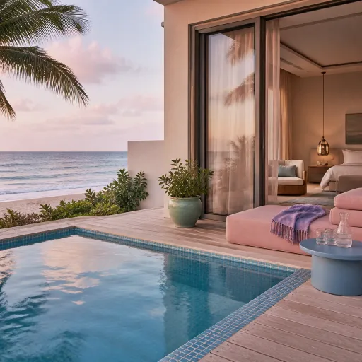 Beachfront sanctuaries with in room private pool hotels for refined escapes